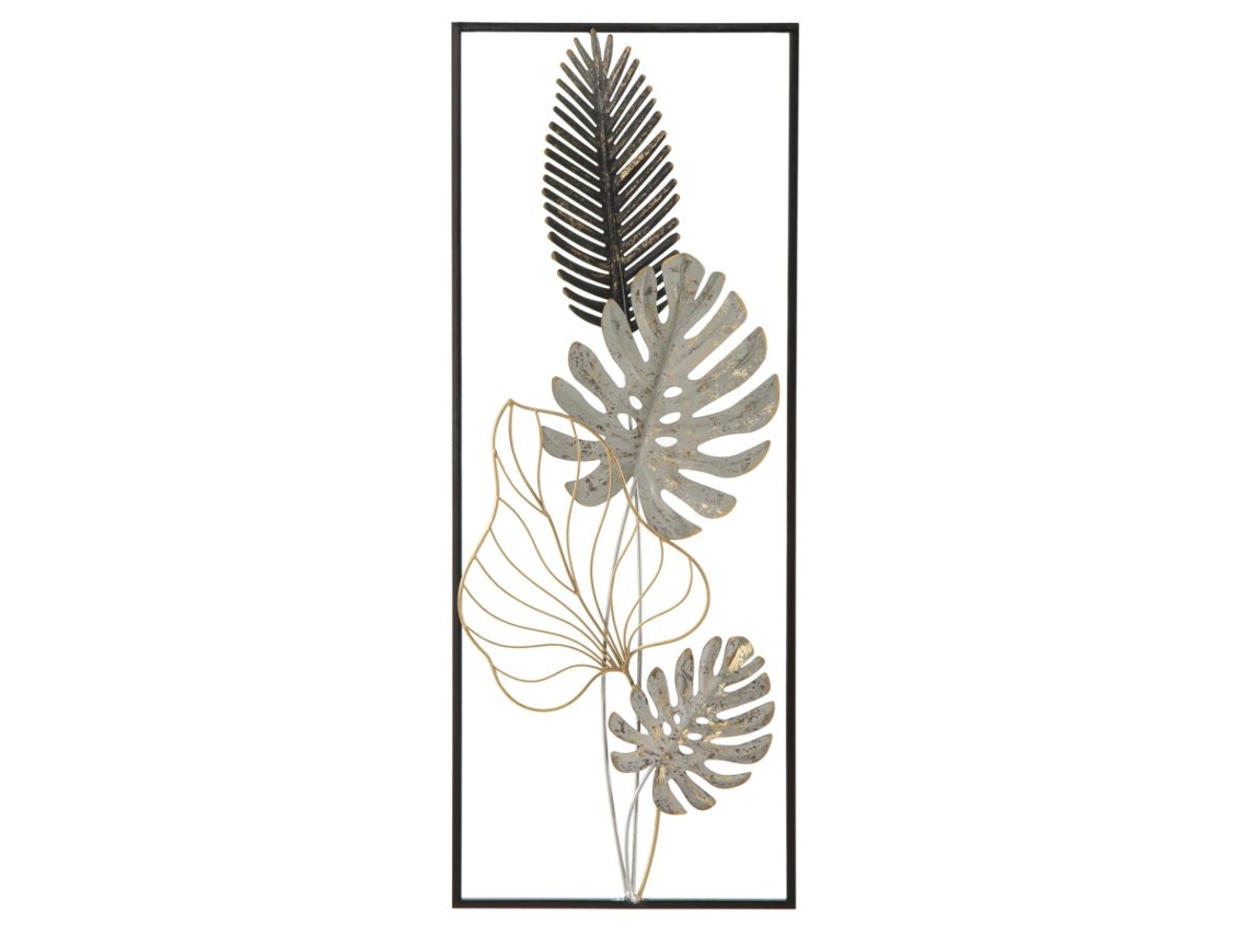 Painel decorativo 3D de Mauro Ferretti em metal multicolorido (28,5 x 3 x 74 cm)