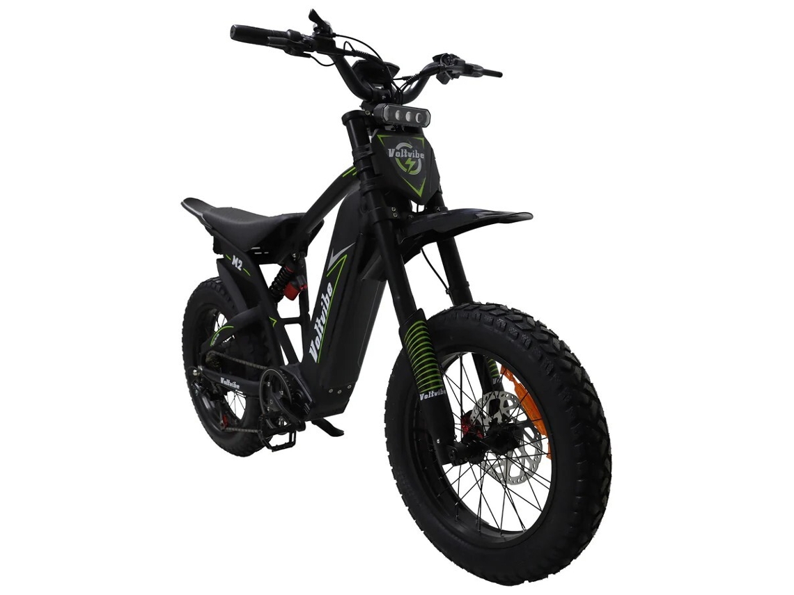 Bicicleta Elétrica Todo o terreno Voltvibe M2, Bateria de 60v 25ah, Suspensão Total. BAOLUJIE
