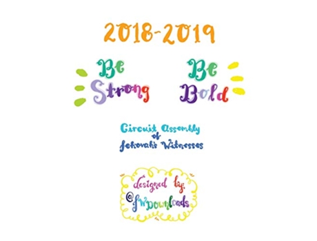 Livro 20182019 Be Strong Be Bold Circuit Assembly Of Jehovahs Witnesses Workbook For Adults de Jw Downloads (Inglês)