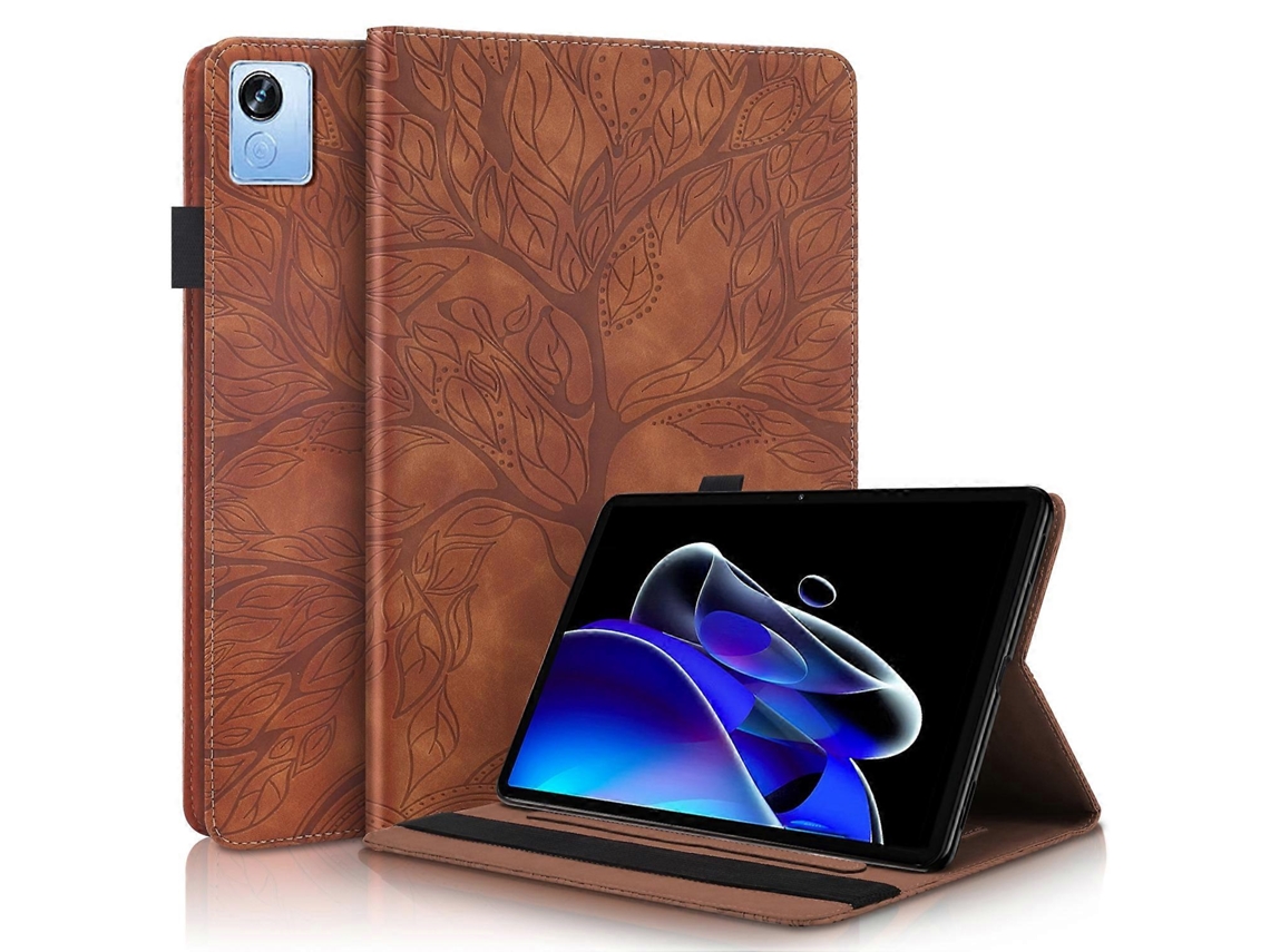Capa de couro com flip horizontal da série Life Tree da Webake para tablet Oppo Realme Pad X