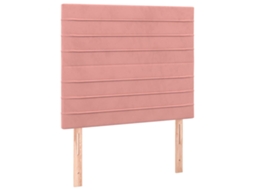 Cabeceira Rosa 80x5x118/128 Cm Veludo MAISON EXCLUSIVE