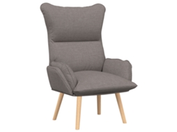 Conjunto 1 Poltrona Vidaxl Castanho-acinzentado Tecido (69 X 74 X 93 Cm)