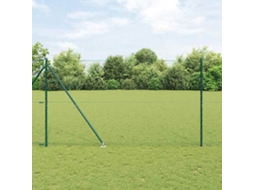 Vidaxl Cerca Hexagonal Com Poste 25 X 1,6 M Aço Revestido De Pvc Verde