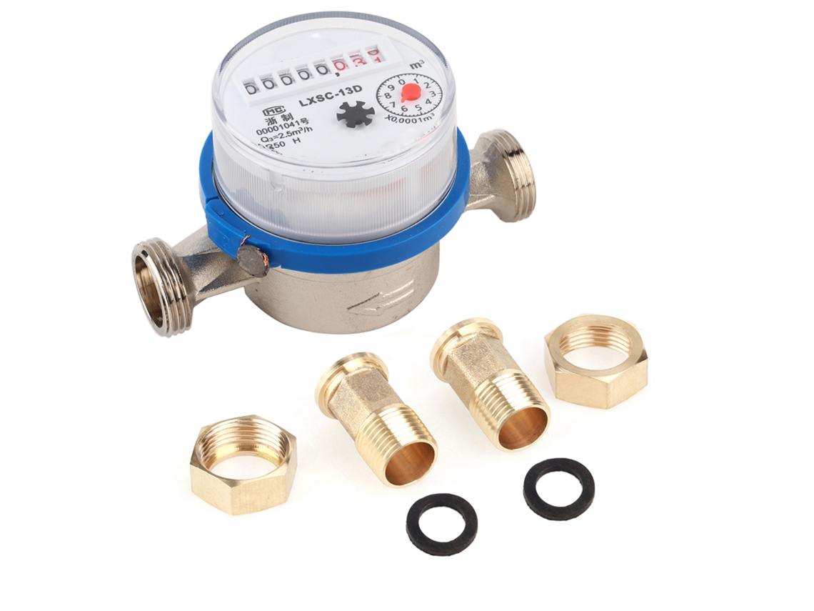 Medidor de Água Fria Seco 15mm 1/2" para Jardim Casa | S/MARCA