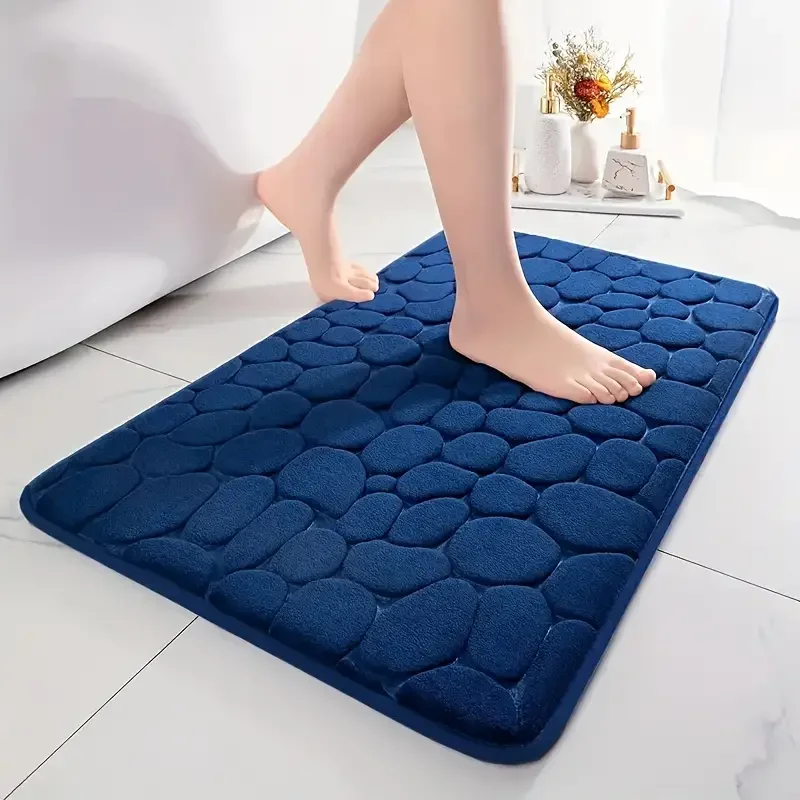 Tapete de Banheiro Antiderrapante 3d , Resistente a Perfurações e Absorvente, Lavável na Máquina, Secagem Rápida. MDUG (hai Lan)