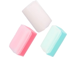 Conjunto De 3 Peças Esponjas Banho, Shampoo E Escovas De Massagem Para A Cabeça