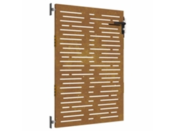 Portão de Jardim VIDA XL Aço Corten Design Quadrados (85x125 cm)