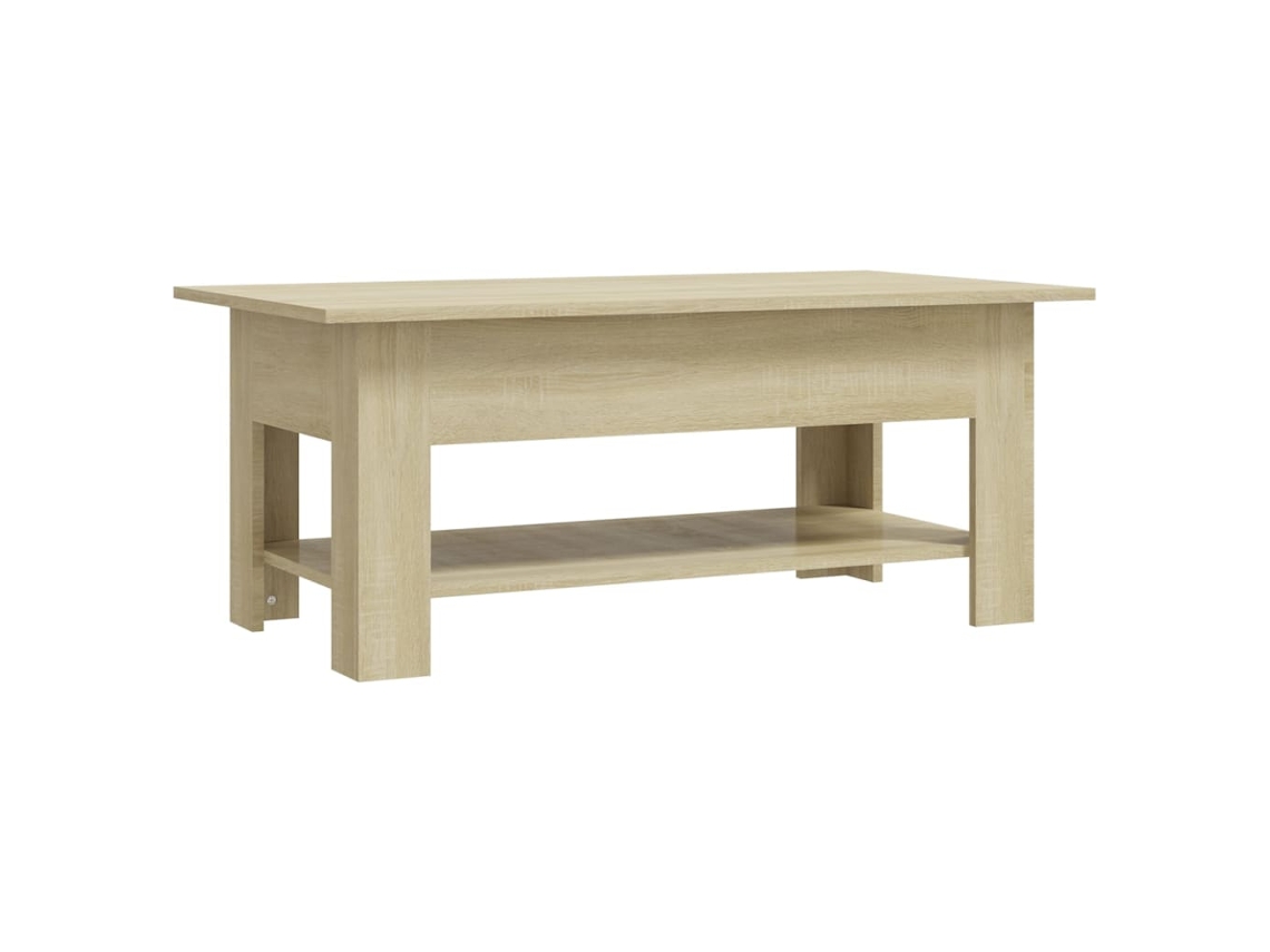 Coffee Table, Coffee Tables Vidaxl Marrom Madeira Processada (102 X 55 X 42 Cm)