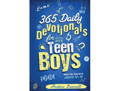 Livro 365 Daily Devotionals for Teen Boys Bible for Teen Boys Aged 12-18 de Anders Bennett (Inglês)