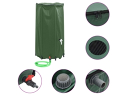 Water Tank, Water Tanks Vidaxl Verde Pvc (100 L)