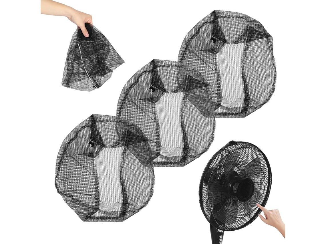 Protetor De Ventilador Em Rede De Segurança De Poliéster De 3 Peças, Fácil De Instalar.