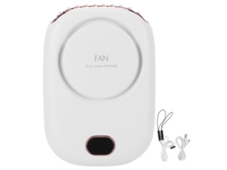 Ventilador De Pescoço Laxiscreed Portátil, Sem Lâmina, Com Ajuste De 3 Velocidades E Carregamento Usb