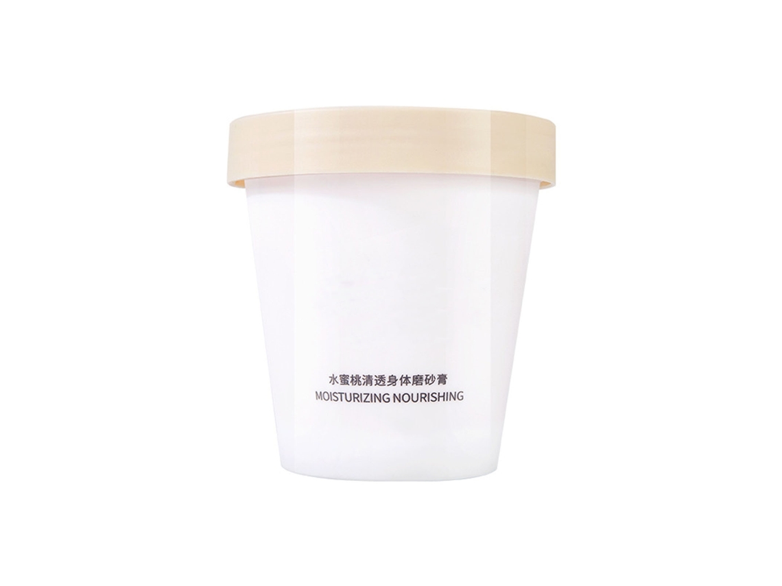 Creme De Esfoliante Corporal De Sabor De Pêssego Para Clarear E Hidratar Com Niacinamida 200g