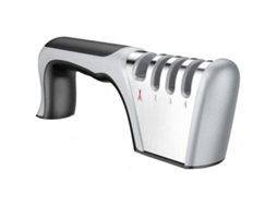 Afiador De Facas Cozinha Zvd Com Cabo Confortável, Tesoura Para Afiar Utensílios Cozinha, Multifuncional Em Aço Inoxidável Preto. Aquaforge