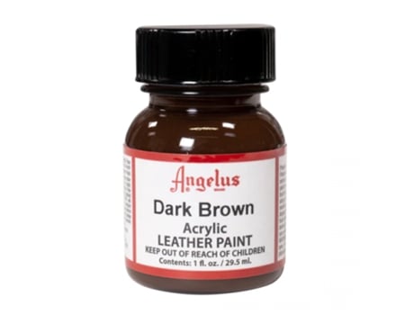 Tinta Couro e pele sintética Angelus 29,5 Ml (Castanho)