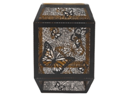 Abajur de ferro decorativo estilo moderno com gravura oca para lâmpada de mesa E27 E26