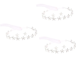 Conjunto De Tiara De Noiva De 3 Peças Com Decoração Marítima E Brincos Prateados - Acessórios Para Casamento