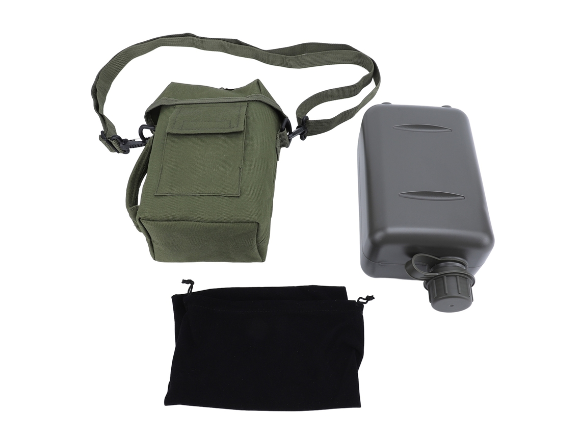 Garrafa De Água De 2l Com Bolsa Para Cintura Capacidade Grande À Prova De Vazamento Pvc Para Esportes Ao Ar Livre Viagem Verde Od