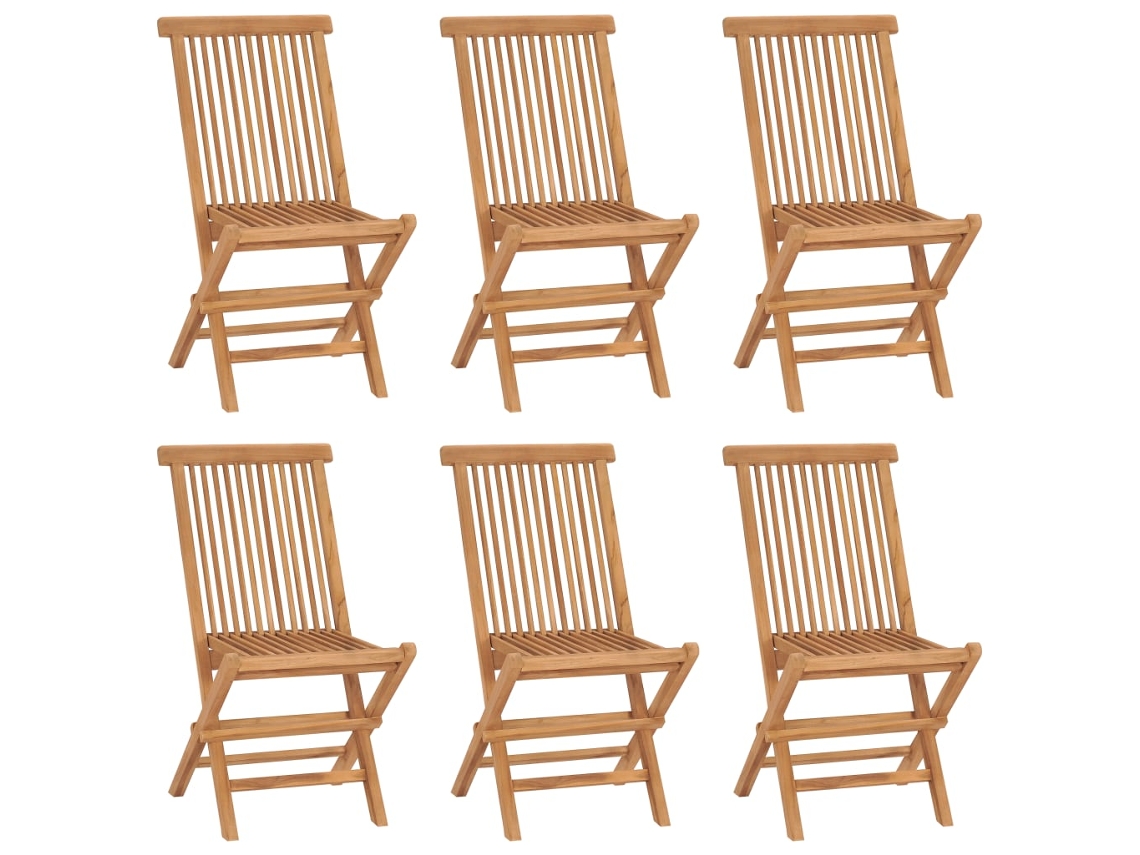 Folding Chair, Folding Chairs Vidaxl Marrom Teca (n/a)