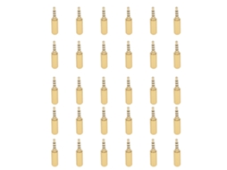 30 Peças Plug Conector de Fio de Áudio 3.5mm Pole Balance para Fones de Ouvido Substituição S/MARCA