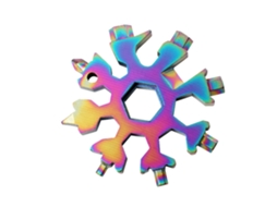 Ferramenta Chave de Floco Neve Multifuncional Portátil Colorida 8 Ângulos Hexagonal Multiuso Aço Alto UISAVE