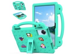 Capa infantil de EVA à prova de choque com suporte e alça para tablet da Webake