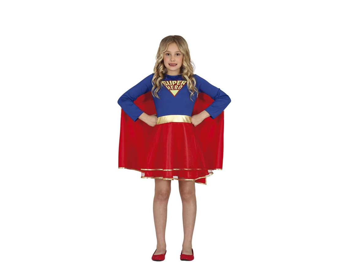 Fato de Menina GUIRCA Super Heroína Com Saia  (5-6 anos)