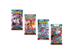 POKEMON Conjunto de 4 Cartas Comerciais Boosters Escarlate e Violeta Paradox Rift Ev04 Multicor
