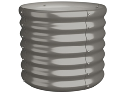 Garden Planter, Garden Planters Vidaxl Cinzeto Aço (40 X 40 X 36 Cm)