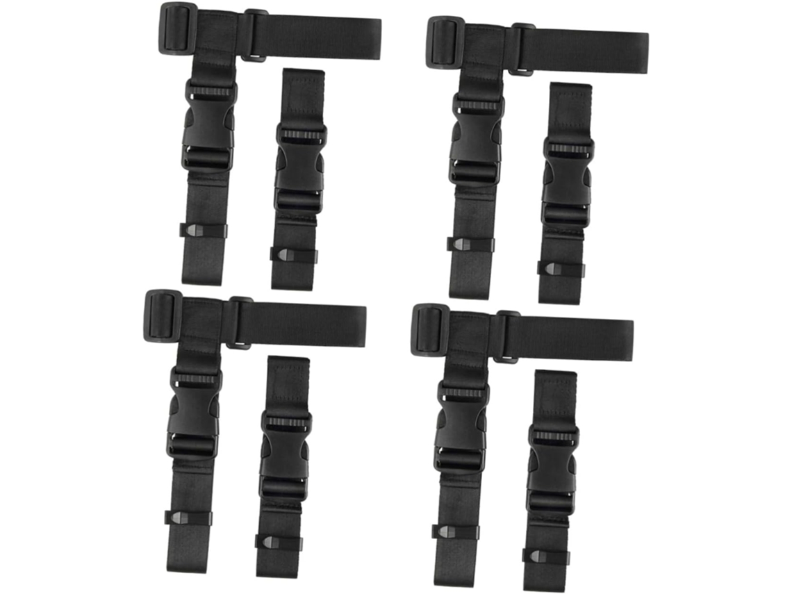 Conjunto De 4 Cintas Fixação Bagagem, Ajustáveis, Com Fivela