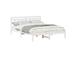Estrutura da Cama Branco 140 X 200 Cm MAISON EXCLUSIVE