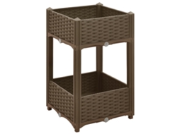 Raised Bed, Raised Beds Vidaxl Marrom Polipropileno (40 X 40 X 71 Cm)