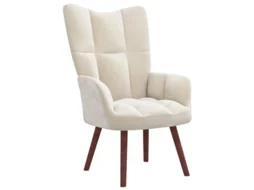 Relaxing Chair, Relaxing Chairs Vidaxl Creme Veludo