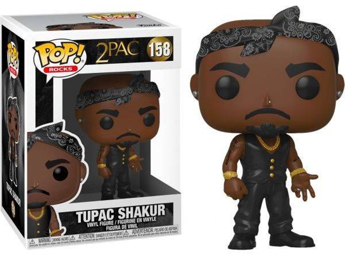 Figura FUNKO Pop! Rocks: Tupac - Vest with Bandana (Possível Chase)