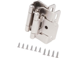 Conjunto De 2 Dobradiças Aço Antigo Para Fechamento Armários Cozinha, Com Sobreposição De 1 2 Polegada, Design De Meia