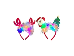 2 Tiaras de Natal Led Chapeuzinho de Rena para Festivais NEVEANCE