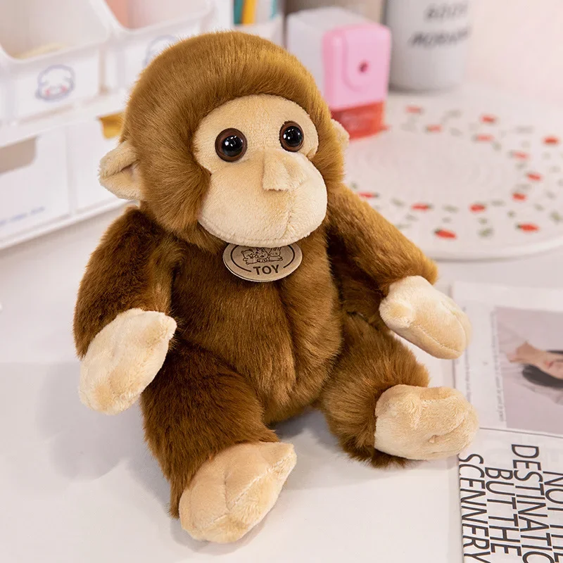 Brinquedo de Pelúcia Realista de Macaco MDUG (23 Cm)