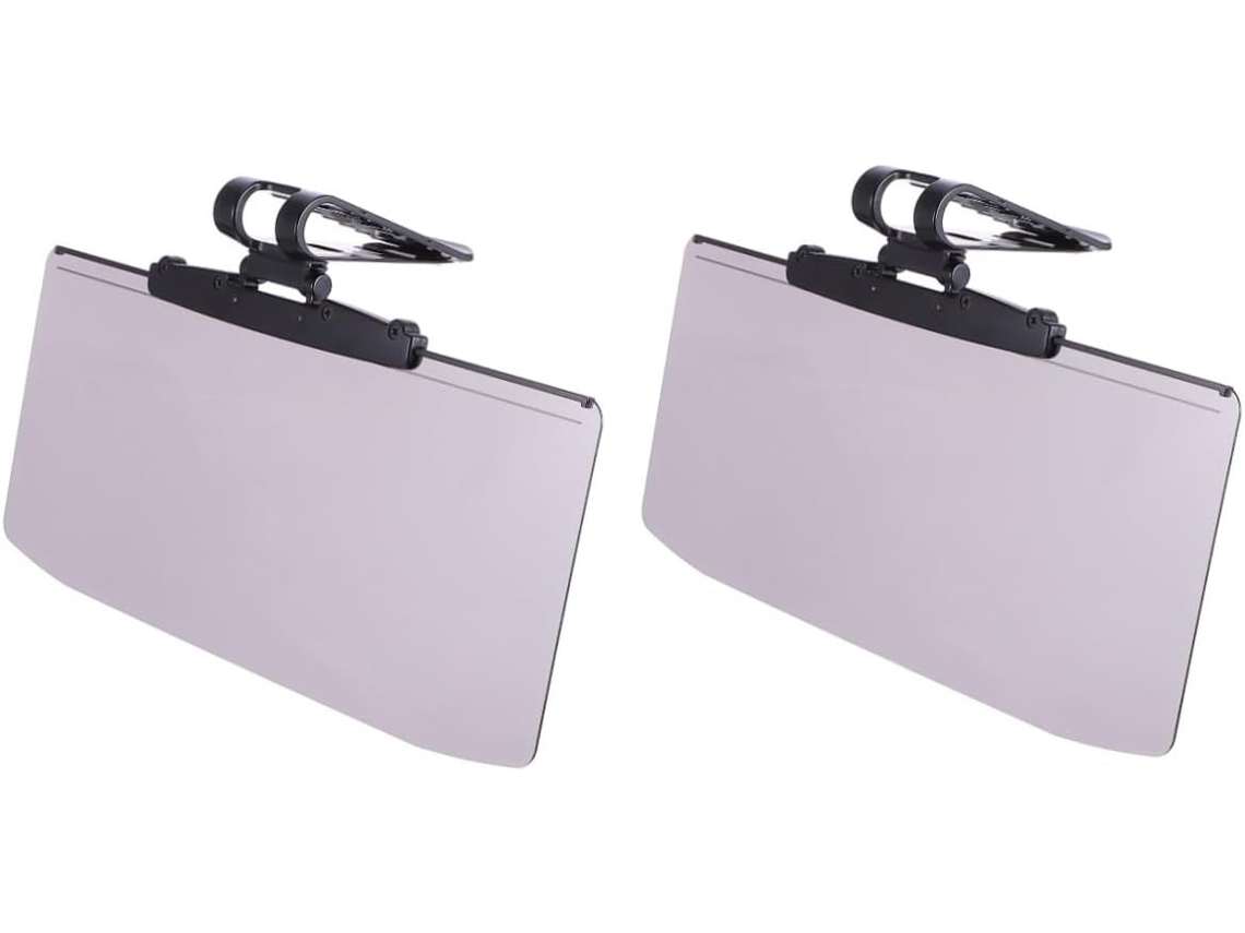 2 Peças De Viseira Antirreflexo Para Carro, Proteção Para Os Olhos Ao Dirigir, Fácil Instalação E Durável.