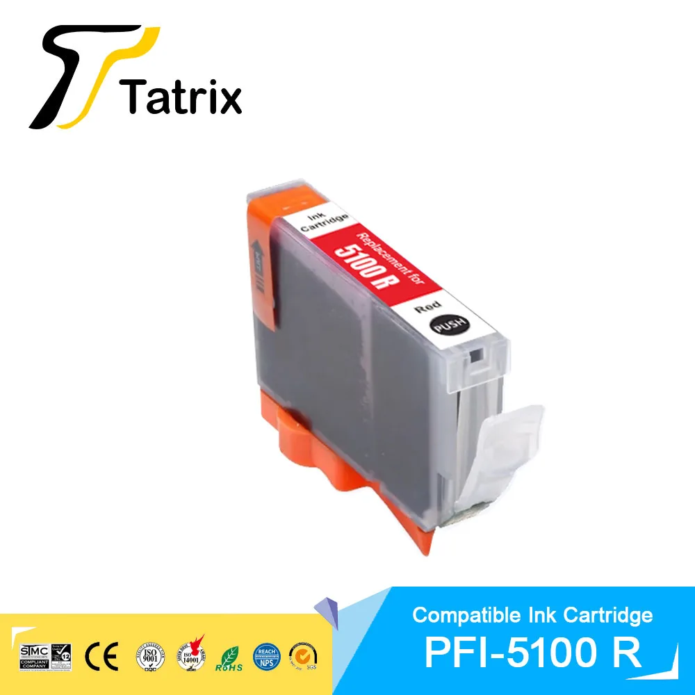 1pcs Red Pfi5100 For Canon Imageprograf Pro-310 Printer