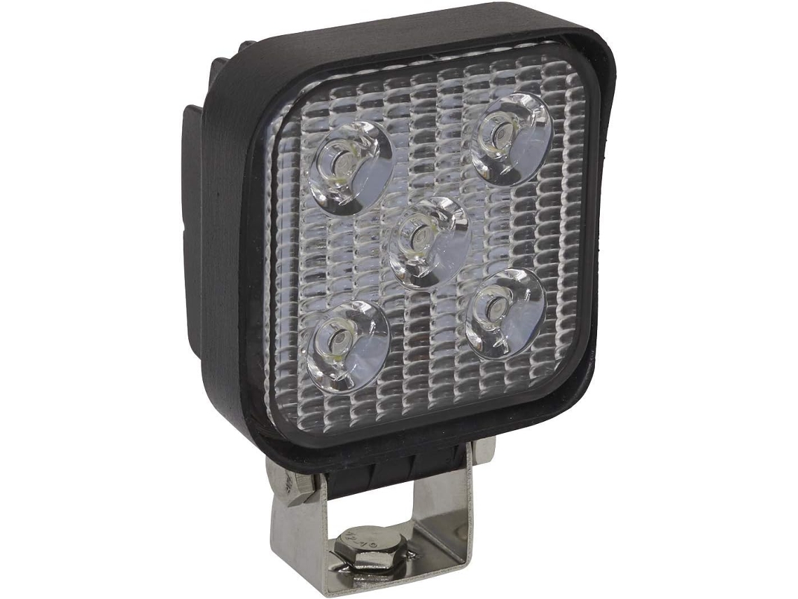 Mini Farol De Trabalho Led Quadrado Led2s De 15 W Com Suporte De Montagem.