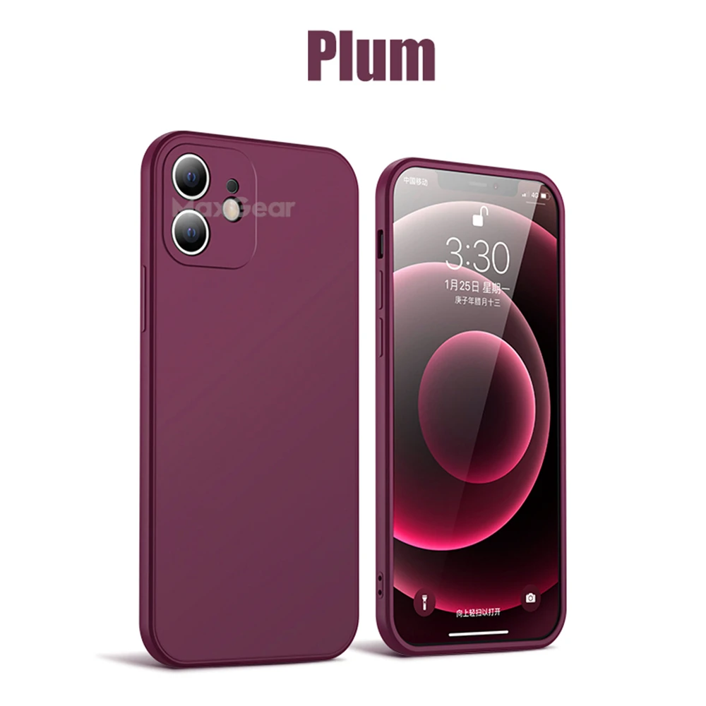 Capa Quadrada De Silicone Líquido Para Iphone 13 Pro, Com Borda Macia E Ultrafina.