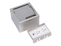 Laxiscreed Tomada De Chão Embutida Com 2 Tomadas Ac E Portas Usb Para Máxima Funcionalidade
