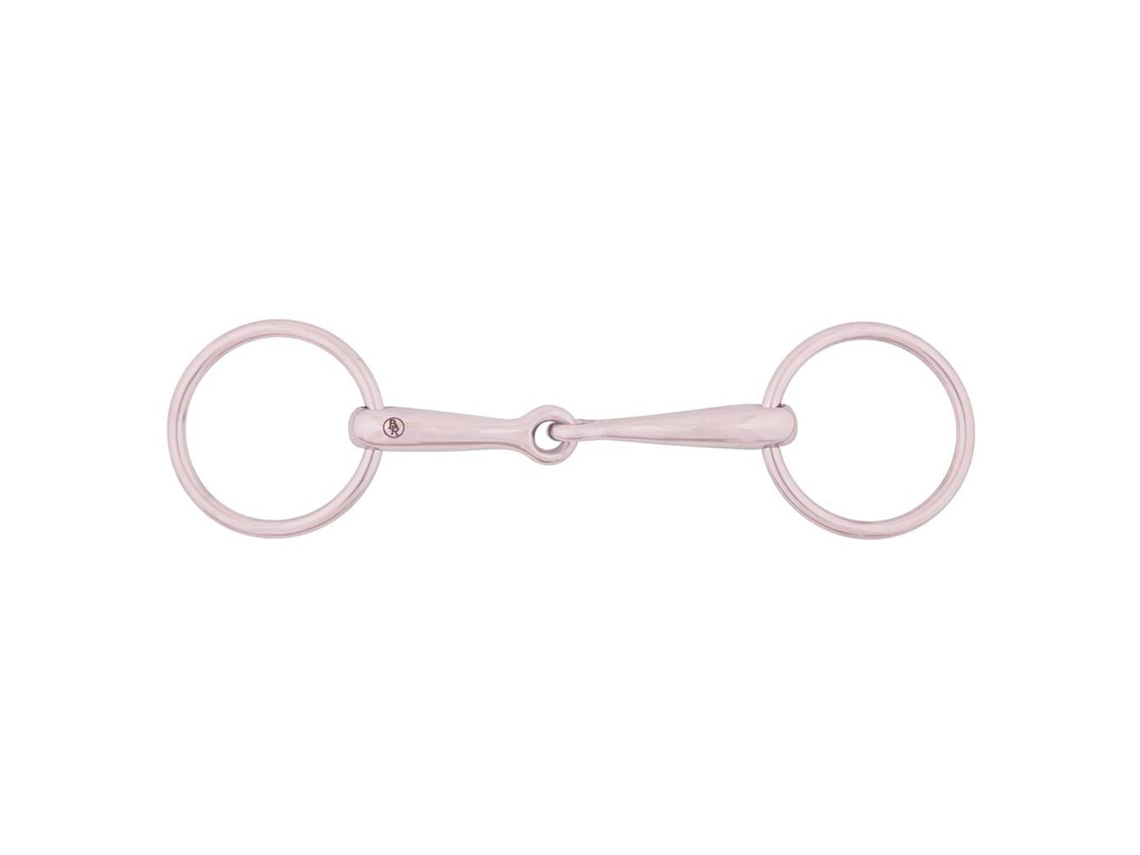 Snaffle de Anel Frouxo de Articulação Única Pony 14 Mm Prateado 11.5 Cmbr