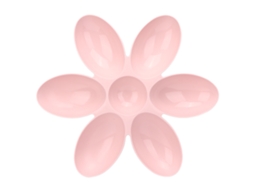 Tigela de Água e Comedouro Multifuncional de Seis Compartimentos em Pp Resistente para Cães e Gatos, Cor Rosa AQUAFORGE