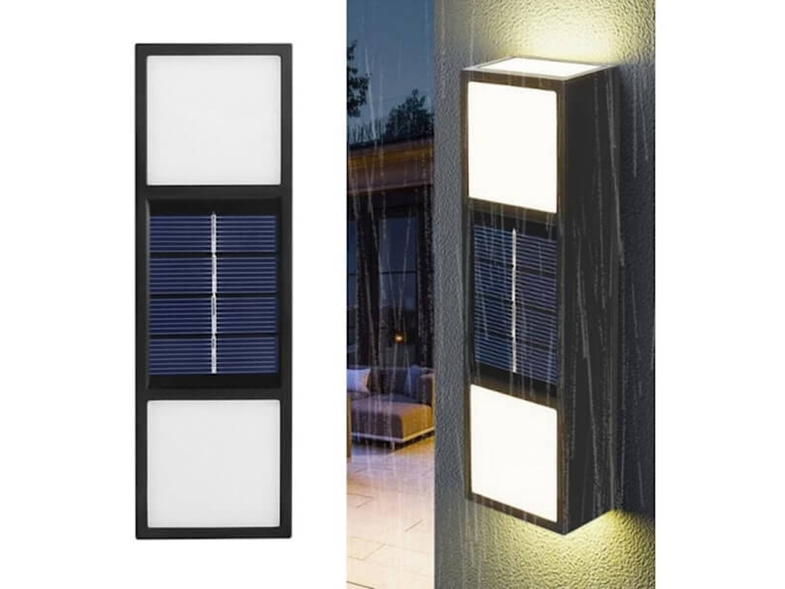 Luminária solar de parede Ip65, à prova d'água, com iluminação Led AQUAFORGE
