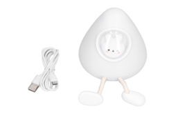 Luz Noturna Infantil Capsula Espacial Coelhinho Modo Dual