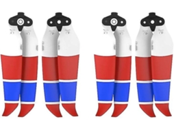 Hélice Air 2s Hélice Silenciosa Dobrável 7238f Para Acessórios De Drone Dji Mavic Air 2/air 2s Slowmoose (vermelho, Azul E Branco, 4 Peças)