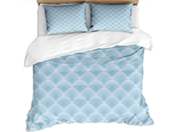 Capa de Edredom com 2 Fronhas 65x65cm em Microfibra Fronha 240x260cm,