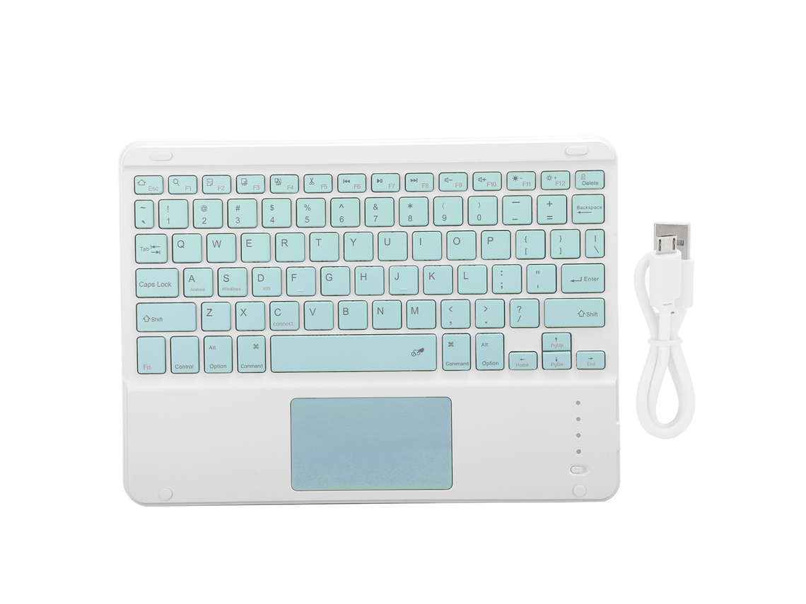 2026zentro-teclado Sem Fio Bluetooth Para Windows/ios/android Smartphone Acessórios De Computador Verde