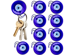 Ornamento Em Forma De Globo De Vidro Azul, Pingente Com Símbolo De Proteção.